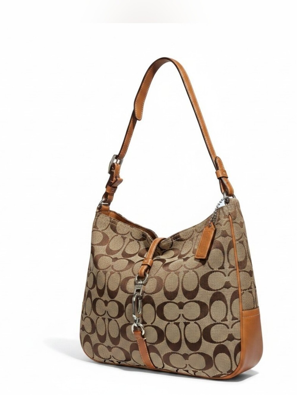 Coach Hampton Y2K Vintage Signature C Clip Small Shoulder Bag